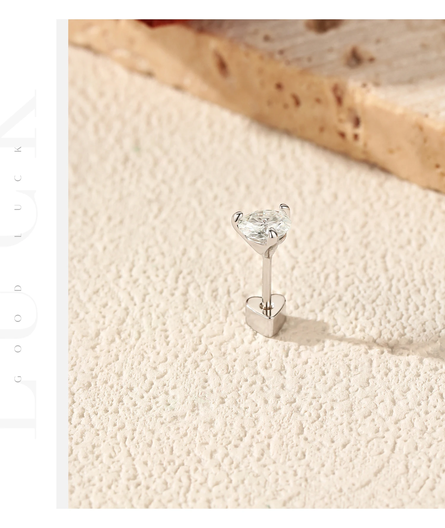 MODIAN 1PC D-Farb-Moissanit-Knorpel-Ohrstecker aus 925er Sterlingsilber, neutrale Herz-Schraub-Ohrstecker für Damen, edler Schmuck – Detail 24