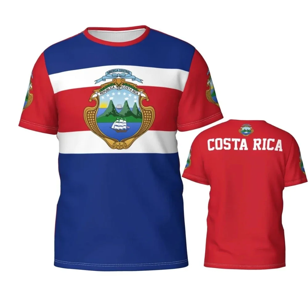 

Costa Rica flag badge 3D T-shirt shirt for men and women Gift for football fans