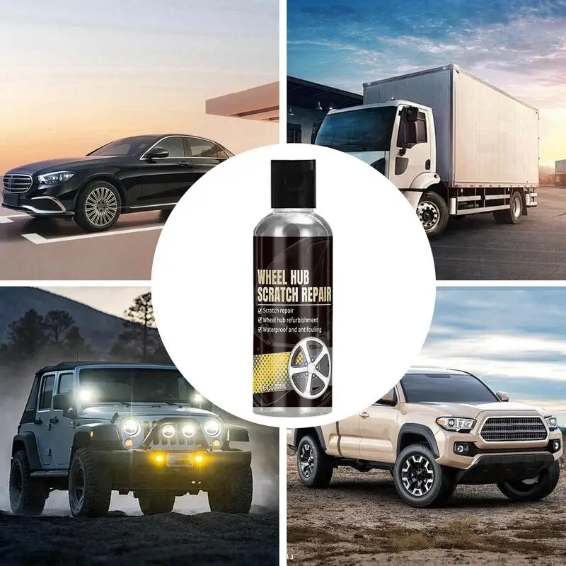 100ml Car Tire Shine Multifunctional Car Tire Scratch Remover Portable Tyre Shine Vehicle Wax Polish for Trucks Motorcycles