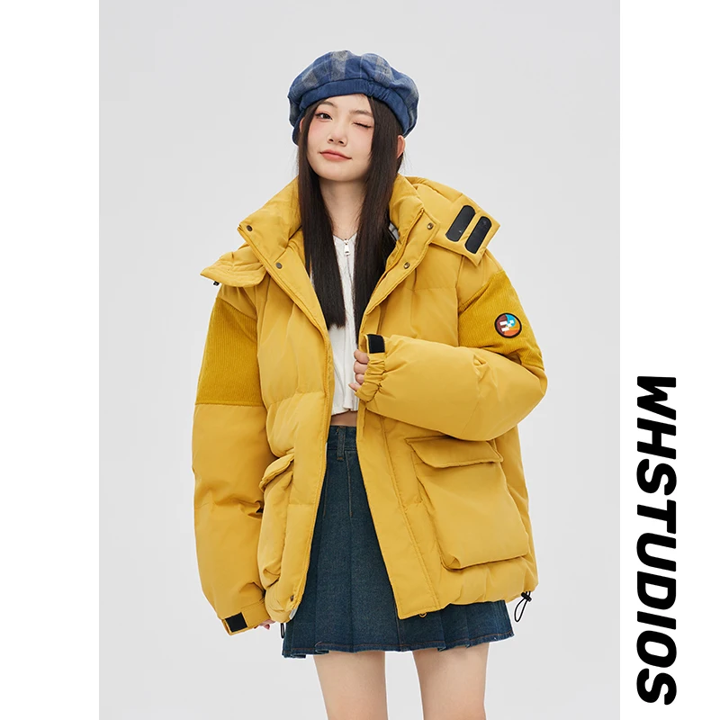 

Privathinker Fashion Bubble Hooded Coat Women Large Pockets Winter Jacket Autumn Female Puffer Jackets Parkas Mujer 2023 Outwear