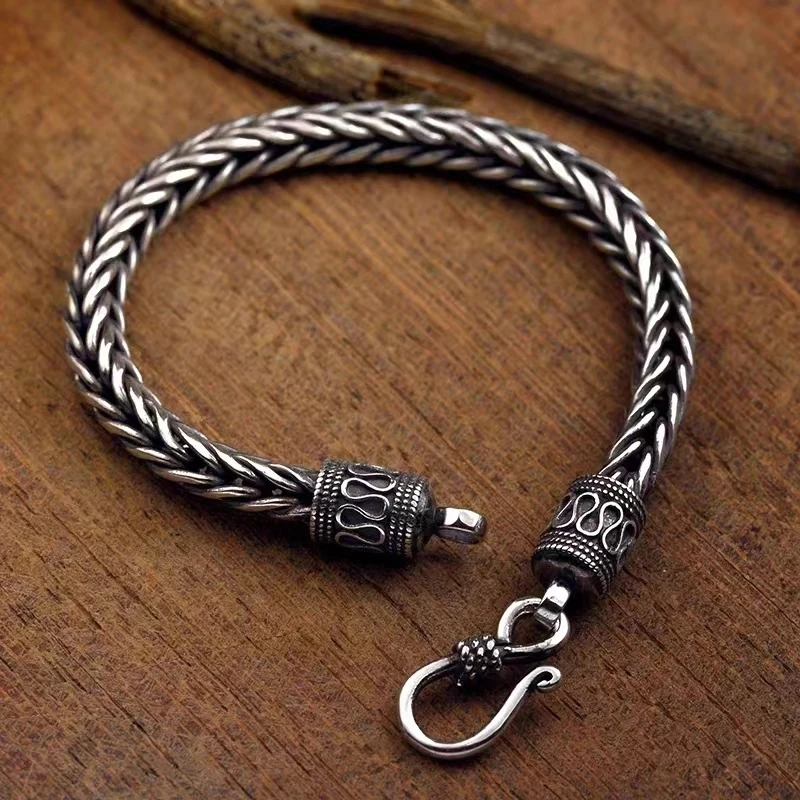 Fashion Braided Stainless Steel Bracelet Men's  Armband Nordic Bracelet Biker Riding Rock Party Jewelry 2