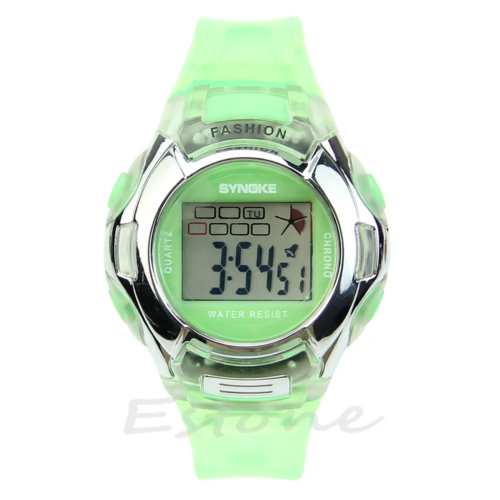 Waterproof Multifunction Sport Electronic Digital Wrist Watch For Child Boy Girl