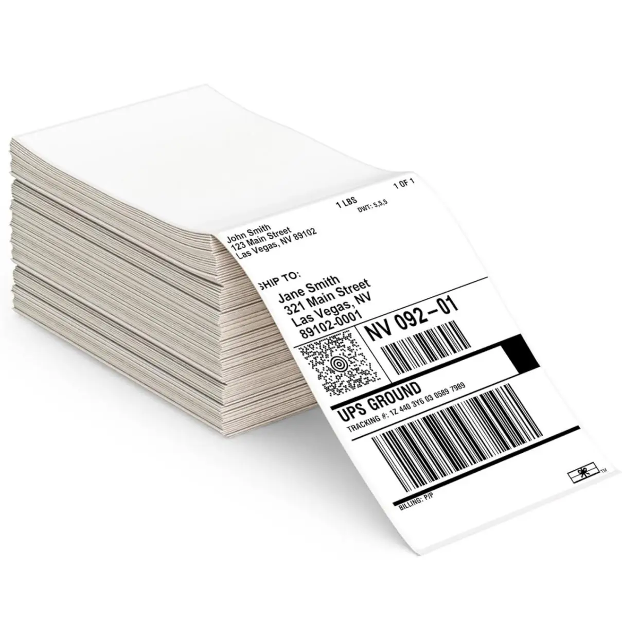 Trohestar 4x6 Direct Thermal Labels - 500 Fanfold Labels, White, Compatible With Rollo & Thermal Printers - View #12