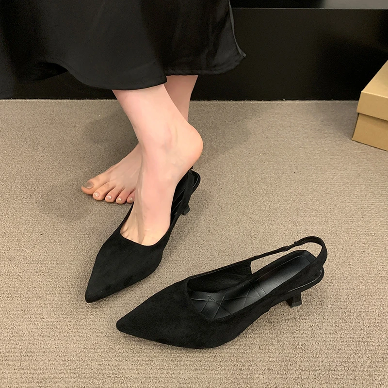 Léto ženy sandály špičaté prst plochý sandály boty aniž podpatky levhart skvrnitý tisk dámy ležérní slingback ženský ploché nízko boty