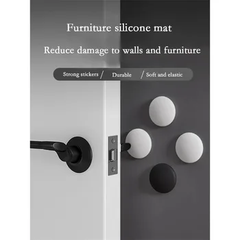 두꺼운 충돌 방지 패드, 문짝 잠금, 충돌 방지 스티커, 실리콘 문짝 흡입, 비 천공 문짝 핸들