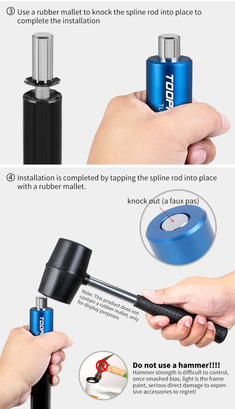 Fahrrad Gabel Headset Installieren Stern Mutter Installation Tool Setter Kits Outdoor Radfahren Reparatur Wartung Werkzeuge Für MTB Fahrrad – Detail 9