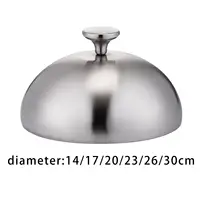 Burger Cover Multipurpose Stainless Steel Basting Cover Grilling Dome Cover for Cooking Steak Hamburger Steaming Grilling 6