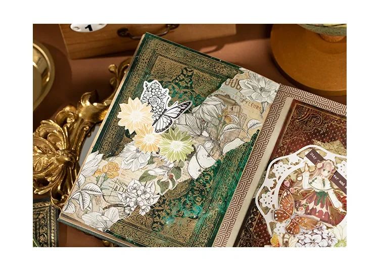 36 Sheets/pack Retro Patterns Frame Magic Century Bronzing