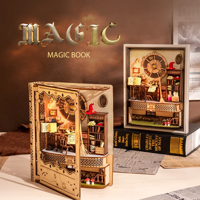 

Diy Wooden Casa Magic Photo Frame Doll Houses Miniature Building Kits With Furniture Lights Dollhouses For Friends Birthday Gift