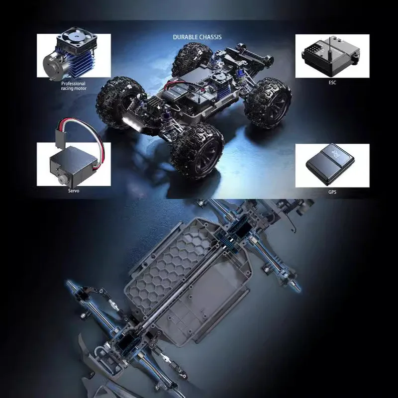 New MJX H16H V3 four-wheel drive remote control drift vehicle all metal rotating children's toy professional RC off-road vehicle 4