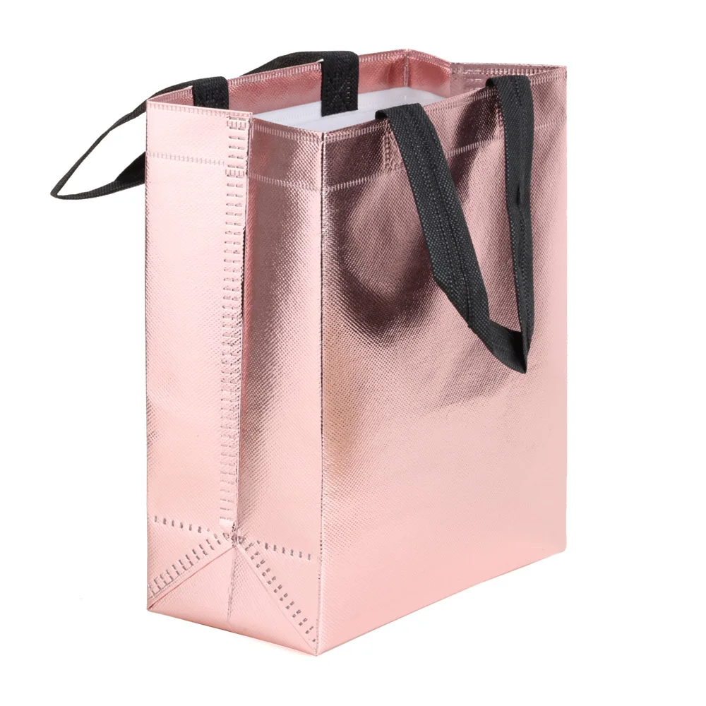 Shiny Colorful Reusable Gift Bag - Non-Woven Eco-Friendly Handbag for Business and Wholesale