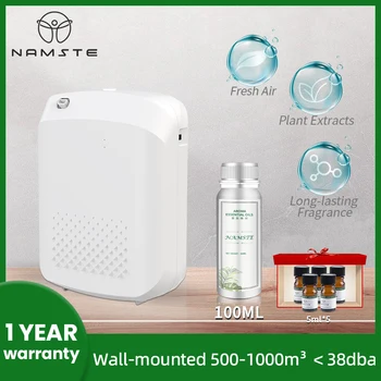 NAMSTE 블루투스 홈 향수 전기 아로마 디퓨저 선물, 100ML 향수, 방 공기 청정기, 400ML 용량, 스마트 타이밍, 1000 m³
