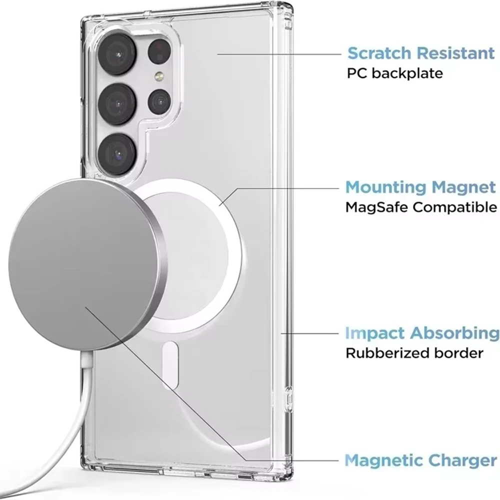 Official Original Magnet Clear Case with MagSafe Compatibility