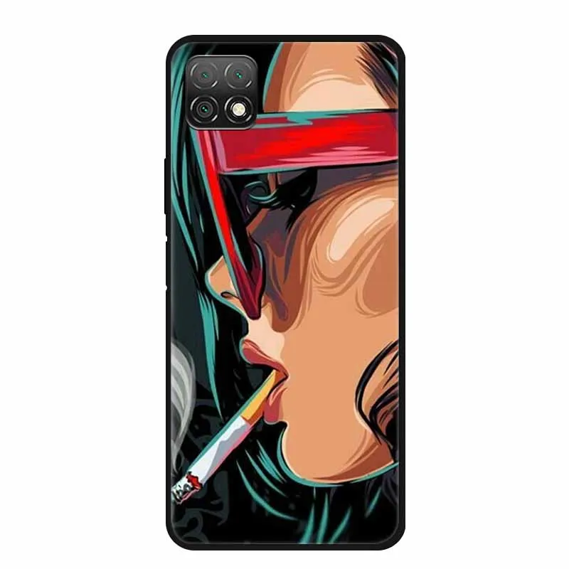 Marble Soft TPU Silicone Phone Case with Fashionable Cartoon Design