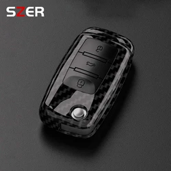 Premium Carbon Fiber Car Key Case Cover (Carbon)