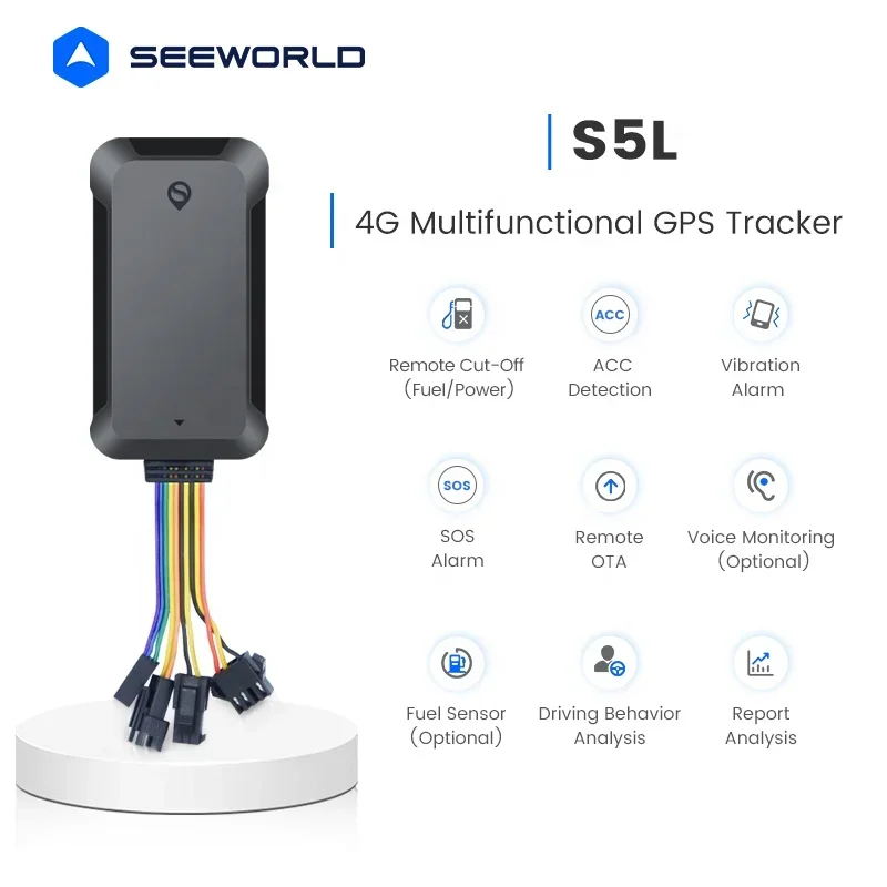 Fuel Level Sensor Motorcycle / Vehicle / Car Gps Tracking S5L 4G Engine Stop By App