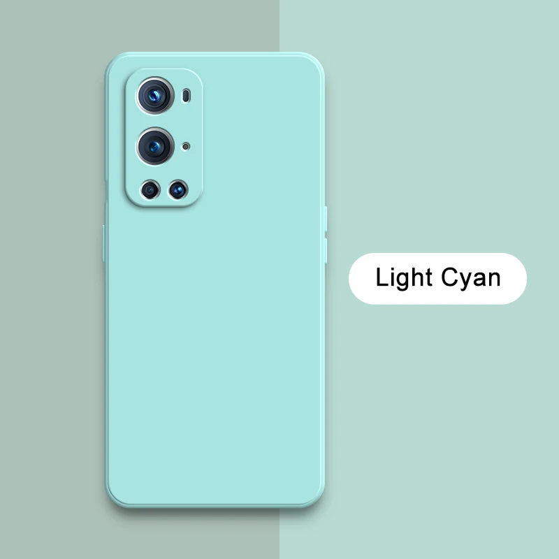 Original Square Liquid Silicone Cute Case with Camera Protection - Soft Back Cover