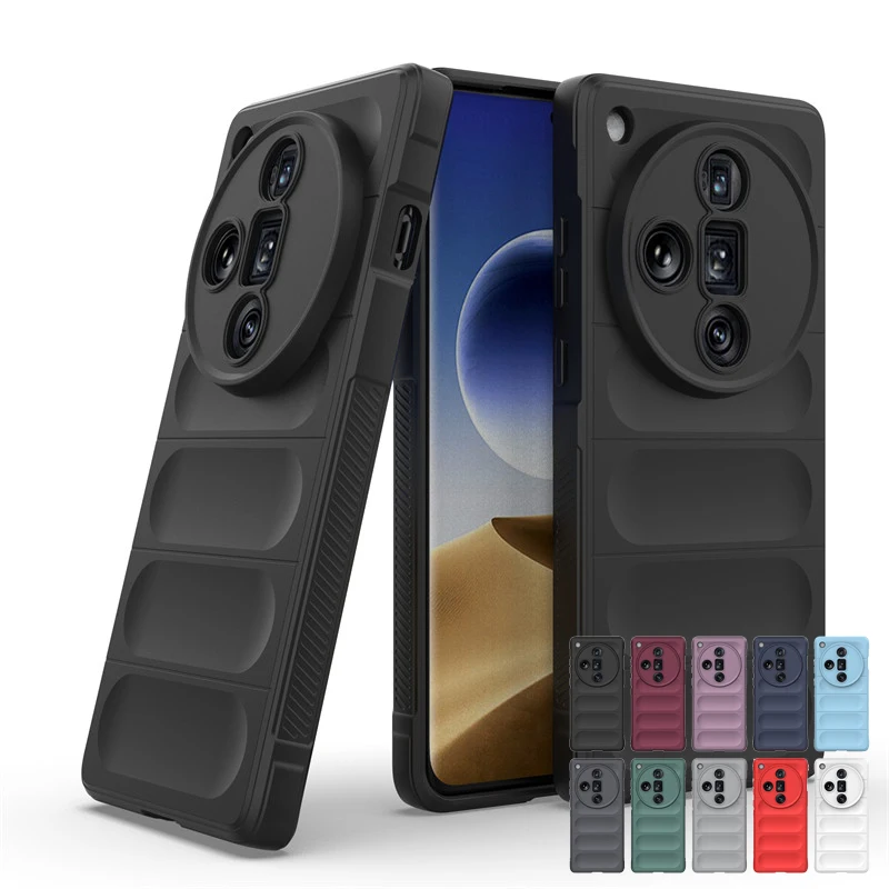 Per Oppo Find X7 Ultra Case Oppo Find X6 Pro X7 Ultra Luxury Silicone Antiurto Anti-Impronta Tpu Cover Oppo Find X7 Ultra