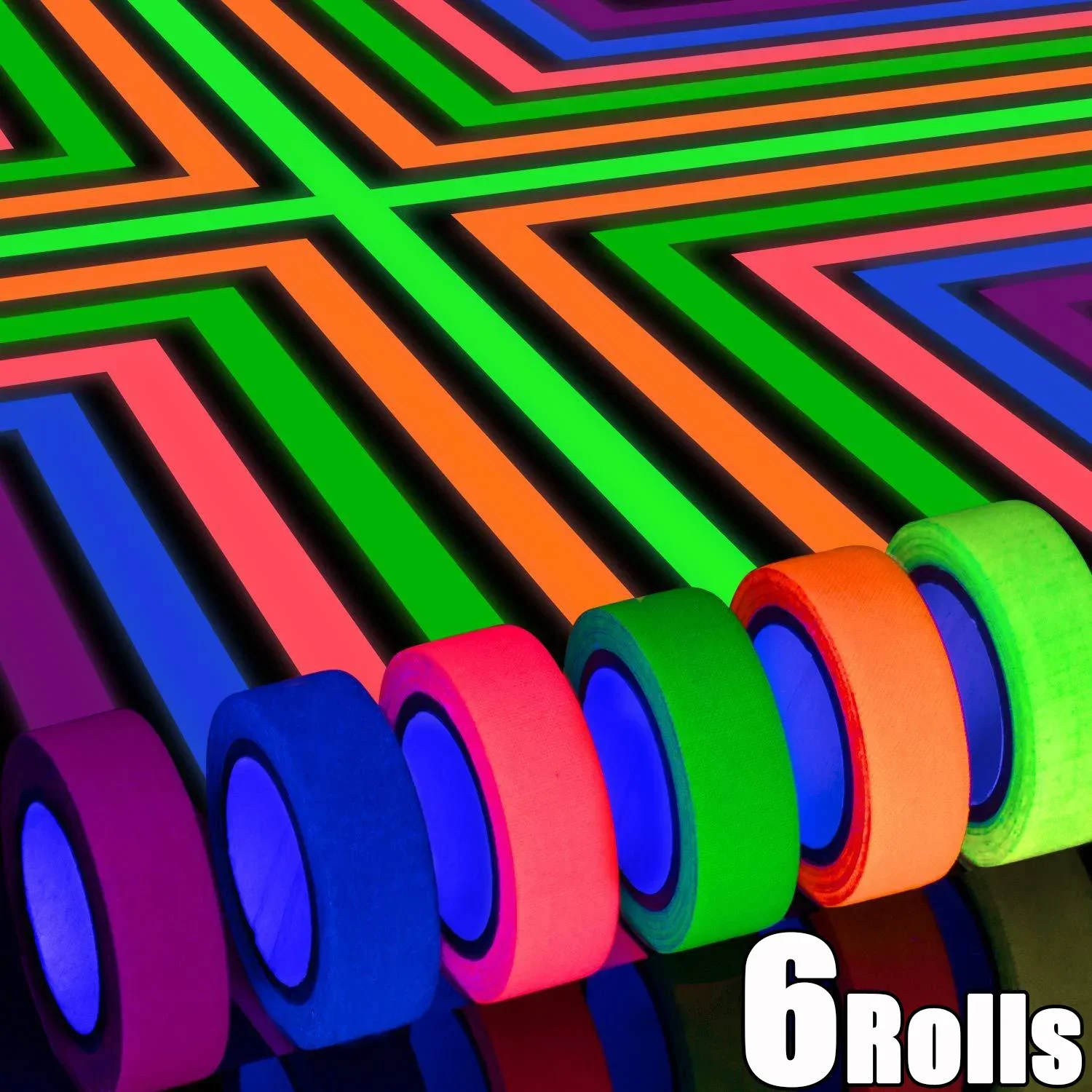 Description Picture 2 of itemTape Glow in the Dark Stage Mark Props High Viscosity and Wear Resistance UV Fluorescence Adhesives Sealers Hardware Home