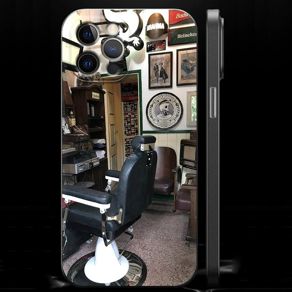 Luxury Barber Shop Hair Stylist Tools Phone Case Cover