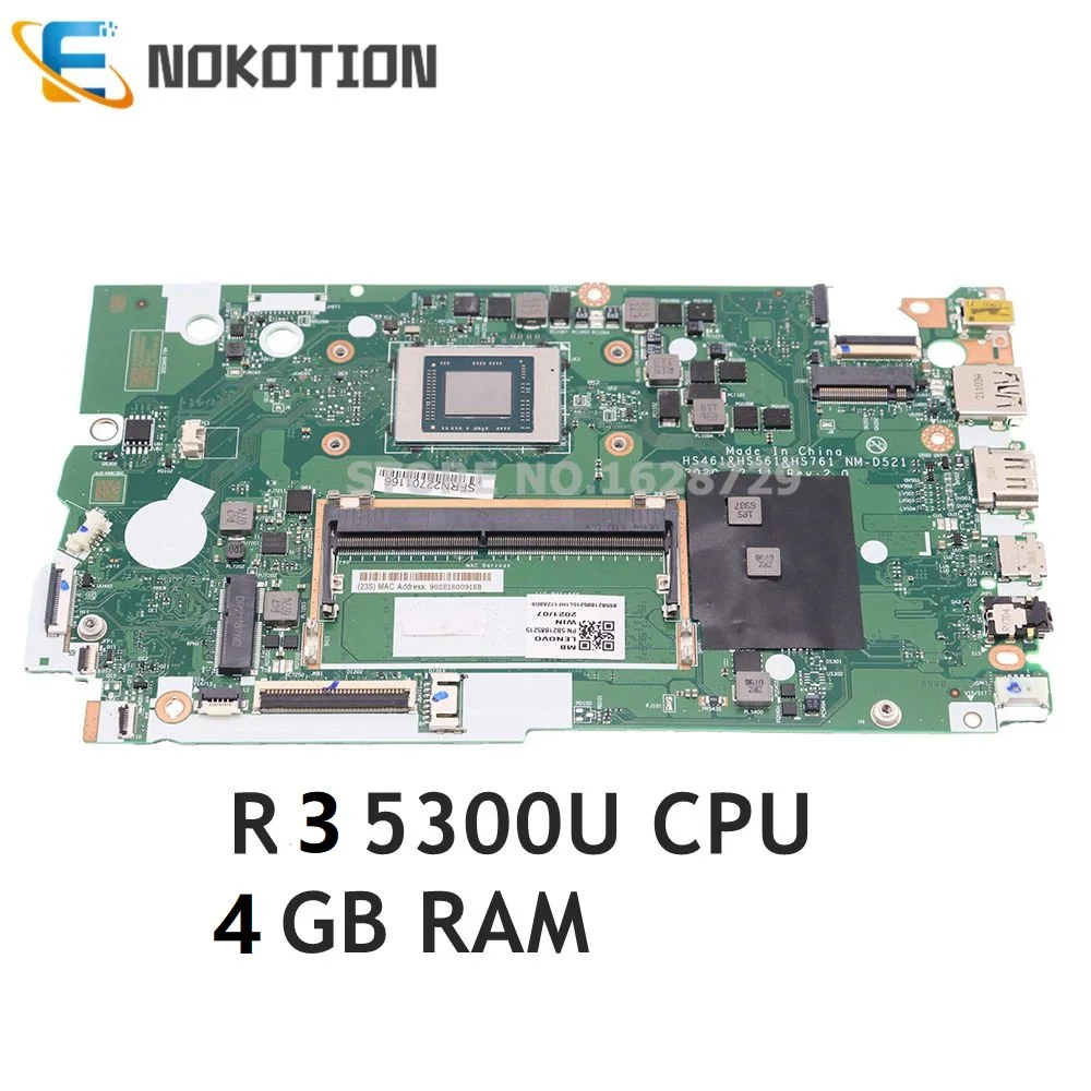 5B21B85215 HS461 HS561 HS761 NM-D521 Para Lenovo IdeaPad 3-15ALC6