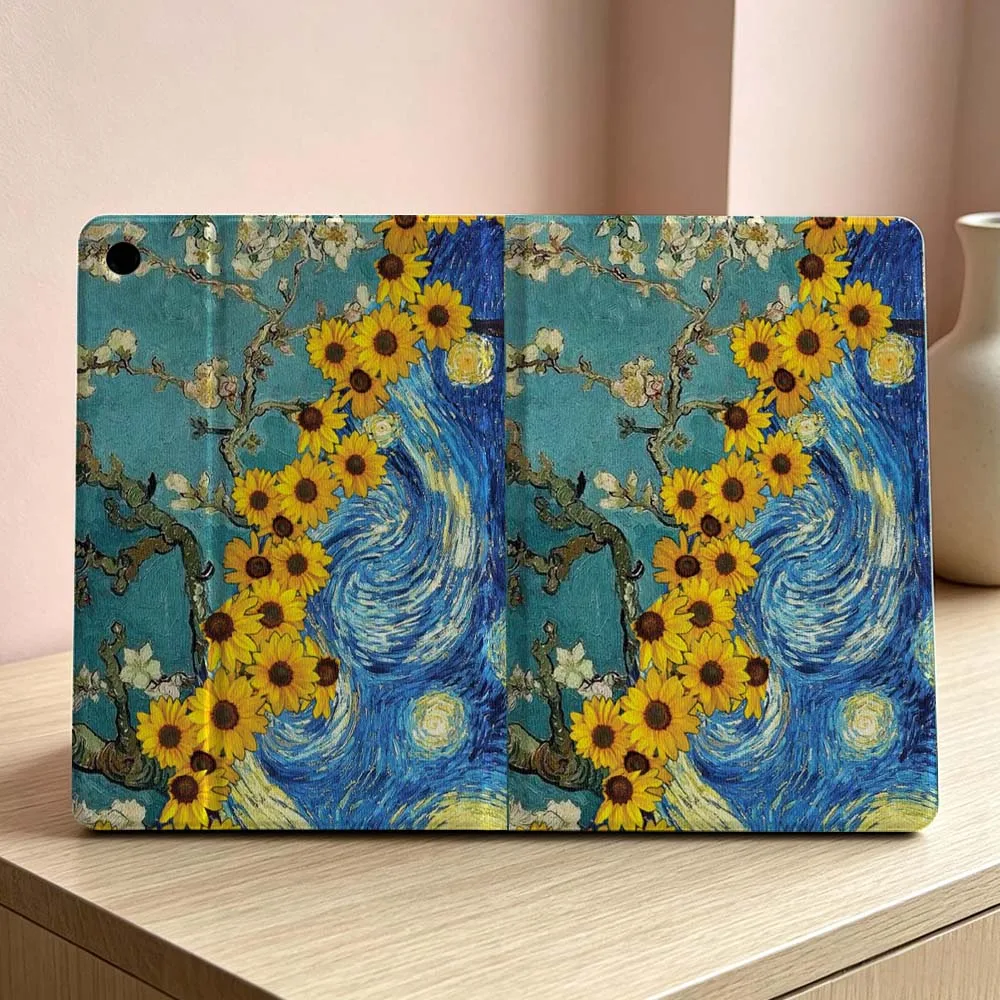 Van Gogh-Inspired Artistic Tablet Case - Soft and Stylish Cover