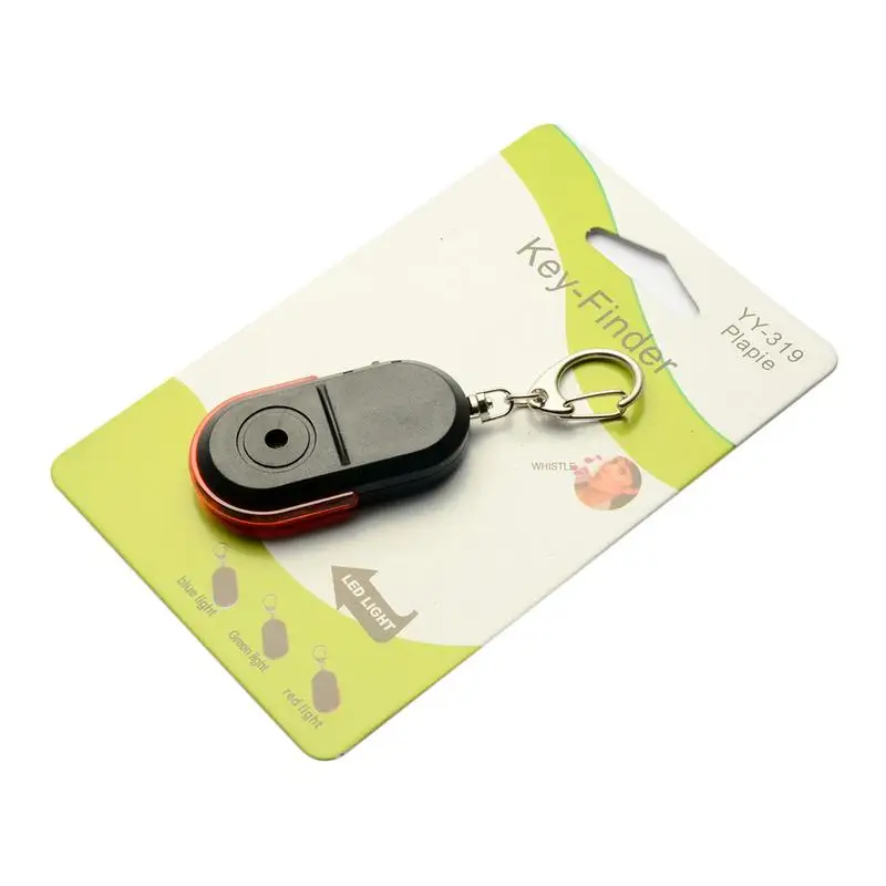 Wireless Anti-Lost Alarm Key Finder Locator Keychain Whistle Sound LED Light Things Tracker Locator Old People 1pcs