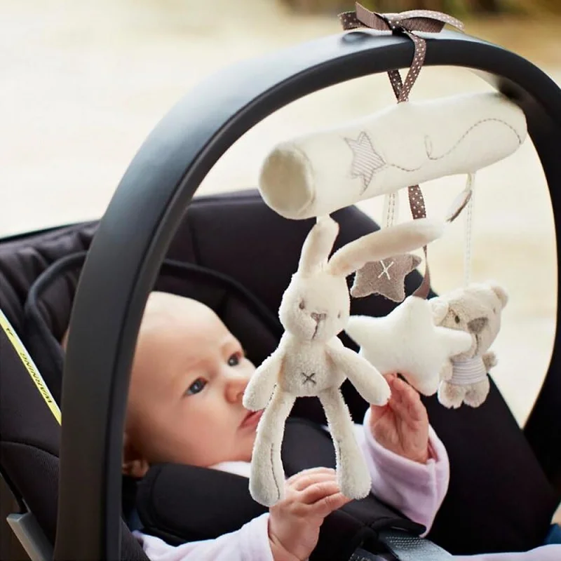 Baby Toys for 0 3 6 12 Months Rainbow Activity Plush Animal Stroller Hanging Toy for Baby Car Seat Crib Travel Sensory Baby Toys