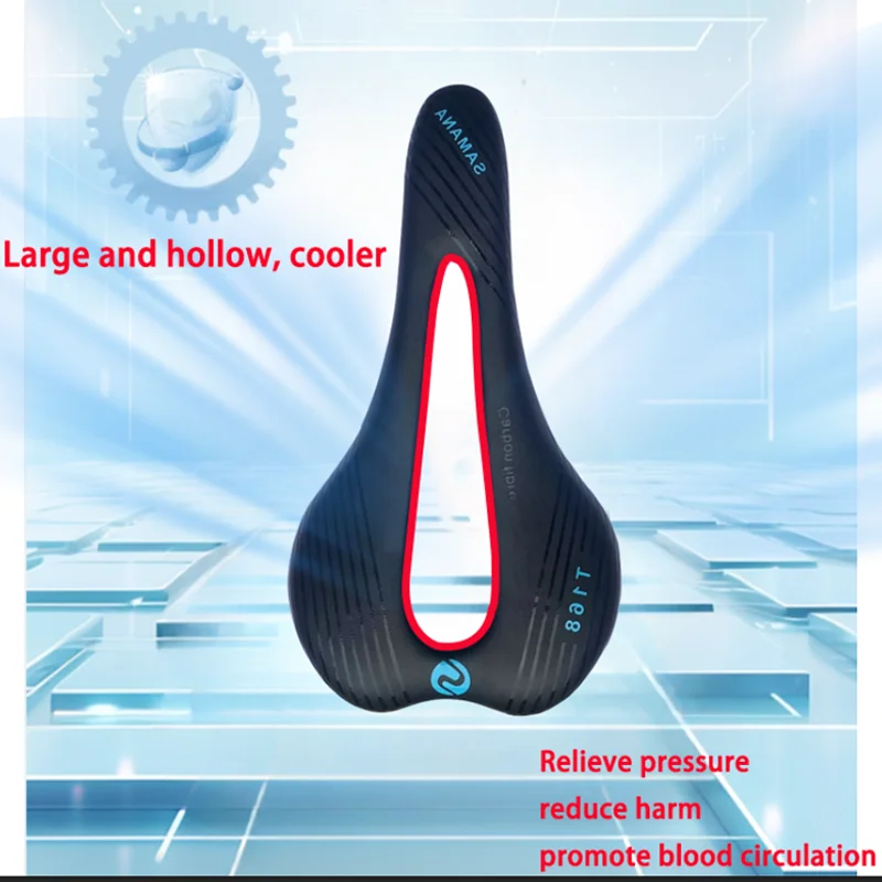 Bicycle Saddle Samana-All Carbon Fiber Seat Ultralight Italia SLR Tekno Flow High Performance Open Seat SuperFlow MTB Road Race
