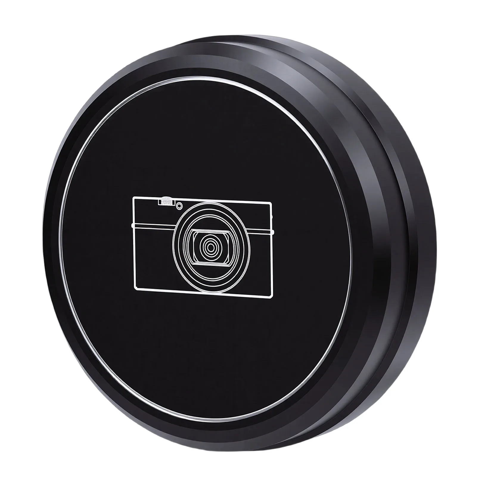 RX100 M6 M7 카메라용 56MM 카메라 렌즈 캡 렌즈 커버, 블랙 방진 지문 방지 카메라 렌즈 커버 (플로킹 링 포함)