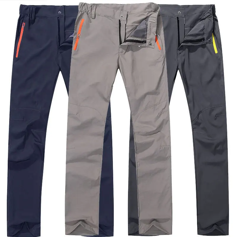 

Уличные мужские быстросохнущие брюки, летние тонкие дышащие брюки для кемпинга и походов, Свободные повседневные брюки для тренировки