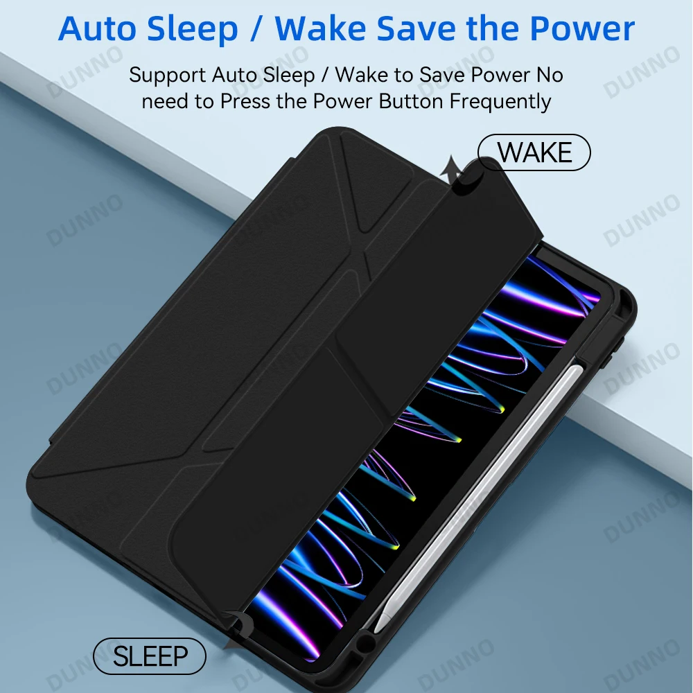 Versatile Y-Fold Tablet Case with Adjustable Stand