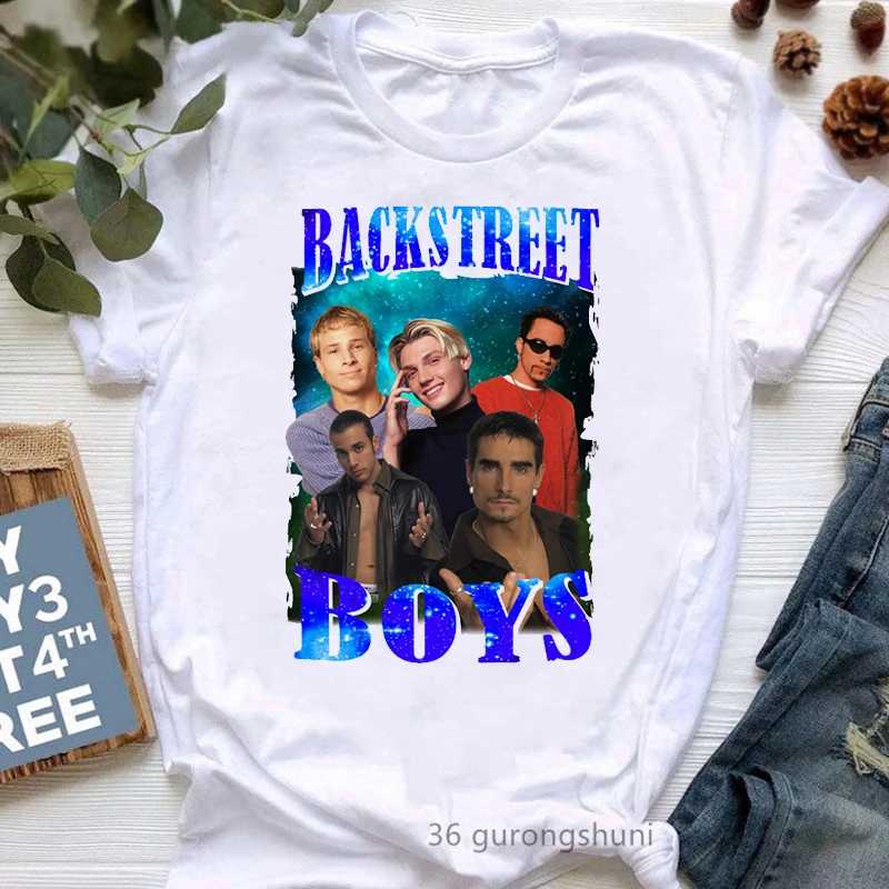 New Arrival 2022 Cool Women'S Clothing Backstreet Boys Graphic Print Tshirts Femme Harajuku Shirt Hip Hop Music Love T Shirt 1