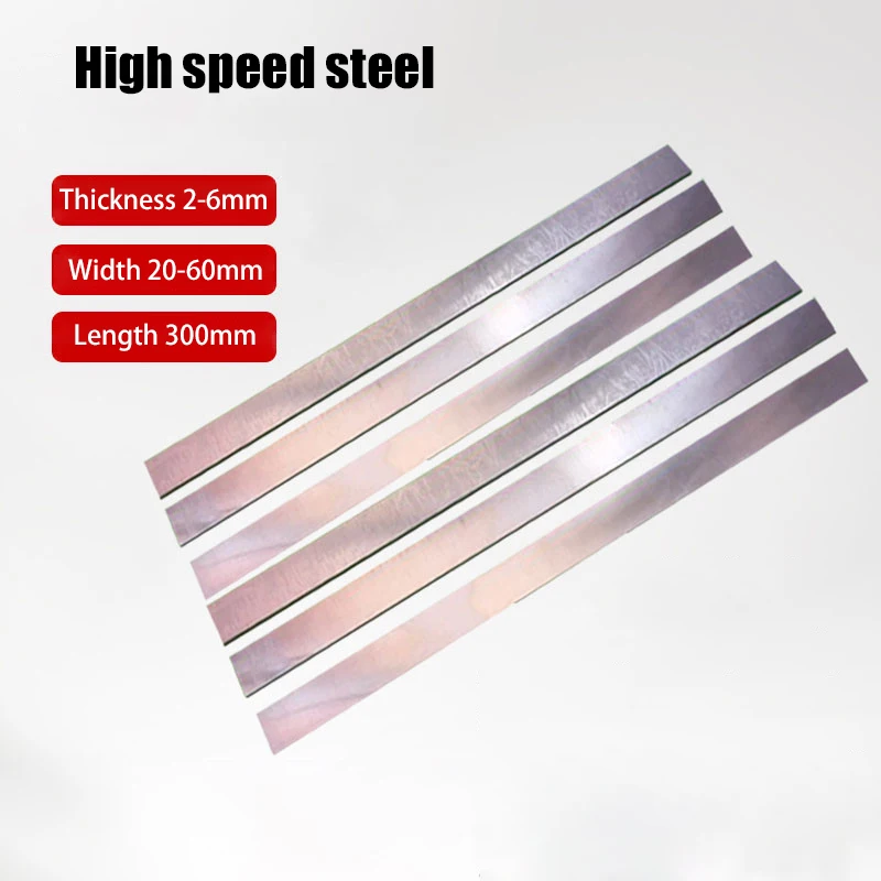 Hochgeschwindigkeitsstahlmesser zum Schneiden von Billet, Länge 300 mm, weißes Stahlmesser, CNC-Drehwerkzeug, Dicke 2 mm, 3 mm, 4 mm, 5 mm, 6 mm