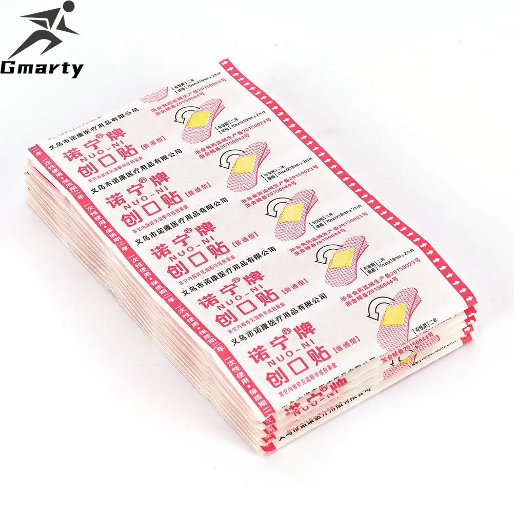 First Aid Waterproof Bandage Hemostatic Medical Disposable Band-Aid Serile Stickers Gauze Pad Wound Plaster 50Pcs first aid kit wound bandage medical wound dressing