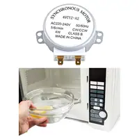 Plateau tournant pour four à micro-ondes, robuste, professionnel, courant alternatif, 220-240V, raccords de mise à niveau en métal, électrique synchrone 4