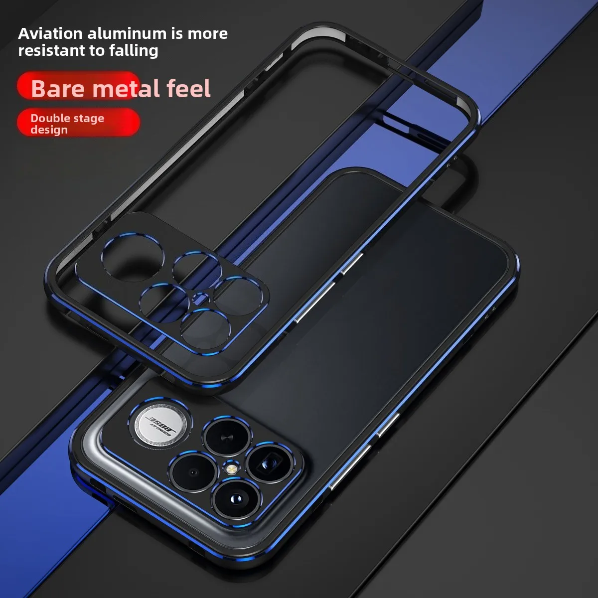 Lightweight Aluminum Alloy Shockproof Case with Heat Dissipation and Drop Protection