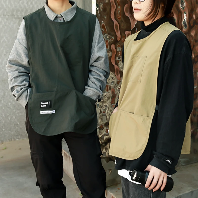 방수 앞치마, 오염 방지, 단색 나일론 조끼 스타일, 민소매 앞치마  Best5