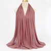 Foulard Hijab en mousseline de soie pour Femme, voile musulman ramadan ,hijab femme musulman,foulard musulmane pour femme, foulard mousseline en Jersey doux de haute qualité hijab islam voile femme musulman,70*180cm