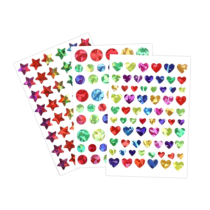 LuluPlus Autocollants De Récopense 1200 +, Lot De 18 Feuilles D'autocollants étoiles, Cœurs