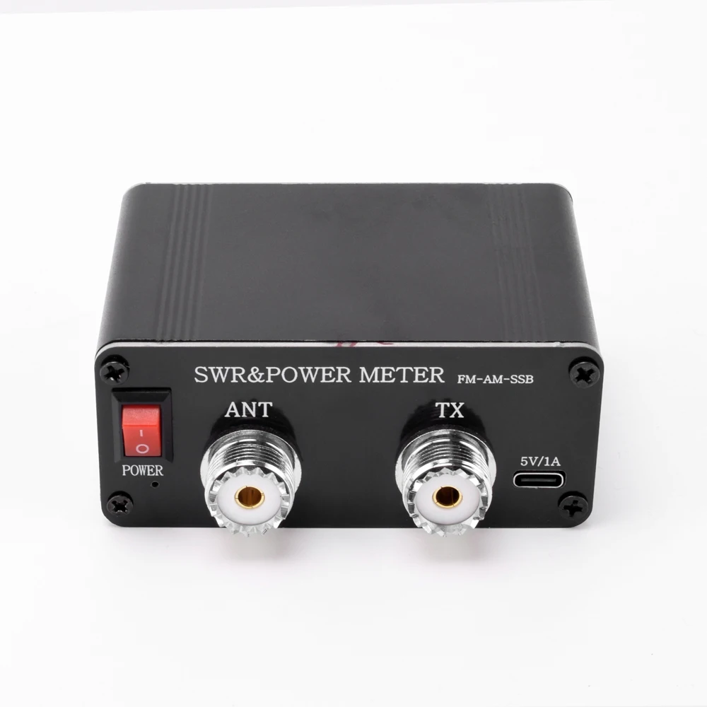 120W SWR Digital Power Standing Wave Meter 1.8-54MHz Shortwave Meter FM AM SSB Modes SWR/Power Adjustable SWR Alarm Function 3