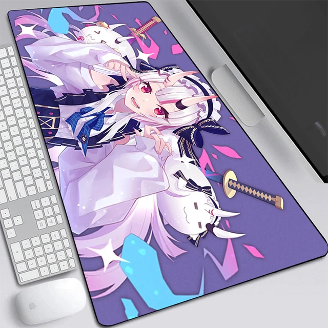 Hololive Mouse Pad Gamer Cabinet Pc Cabinets Mats Anime Desk Accessories  Xxl Mause Large Computer Desks Games Mat Keyboard Cute - AliExpress