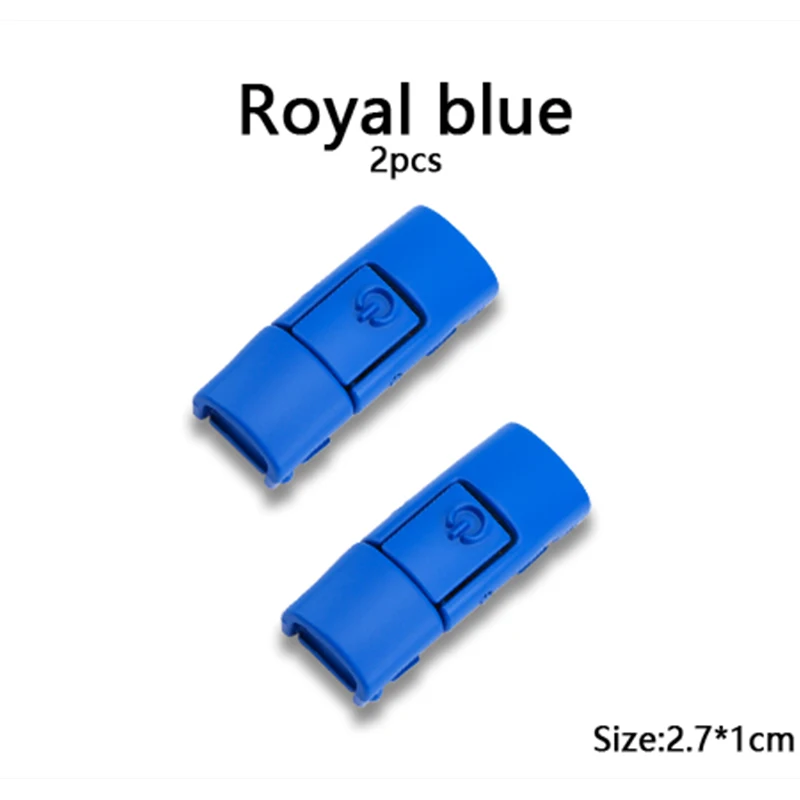 Vibrant Metal Shoelace Clips with Press Lock