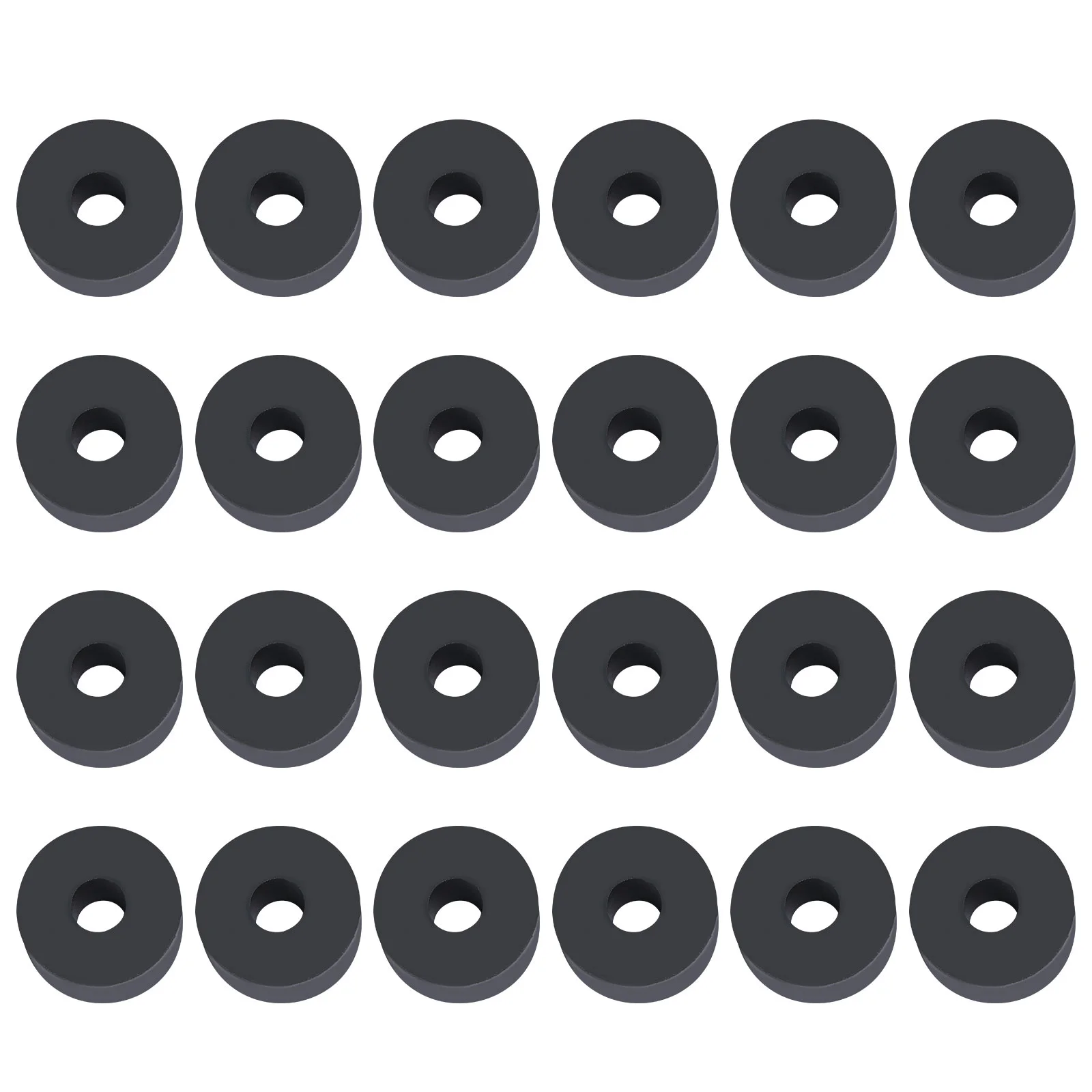 

24 PCS Fan Plant Flower Pots Invisible Round Feet Planters Bottom Tray Flowerpot