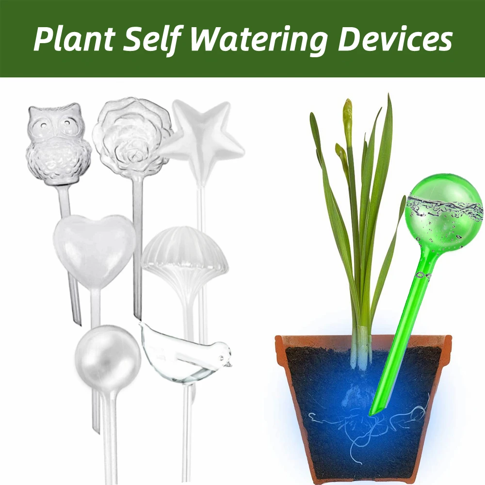 

Self Plant Watering Bulbs Adjustable Auto Water Dripper Device Flowerpot Auto Drip Irrigation Watering Spikes For Indoor Outdoor