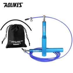 AOLIKES Professional Speed Jump Rope for Fitness and Home Exercise (3203--Blue)