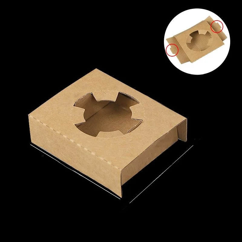 일회용 차/우유 컵 홀더 갈색 크라프트지 베이스 컵 스탠드 싱글/더블/4컵 포장..