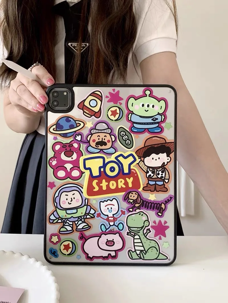 

Protective Case with Magnetic Pen Slot for iPad, Animation, Suitable for iPad, Air4, 5, Pro 11 Inch, 10.9, 10.9, No Cover