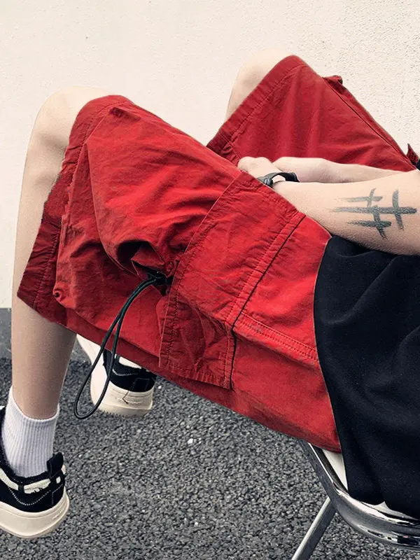 American Sle Workwear ort Pants Men Summer Thin Casual Five-Point Sports Trendy Brand Mid-Pants Beach Big Boxer orts