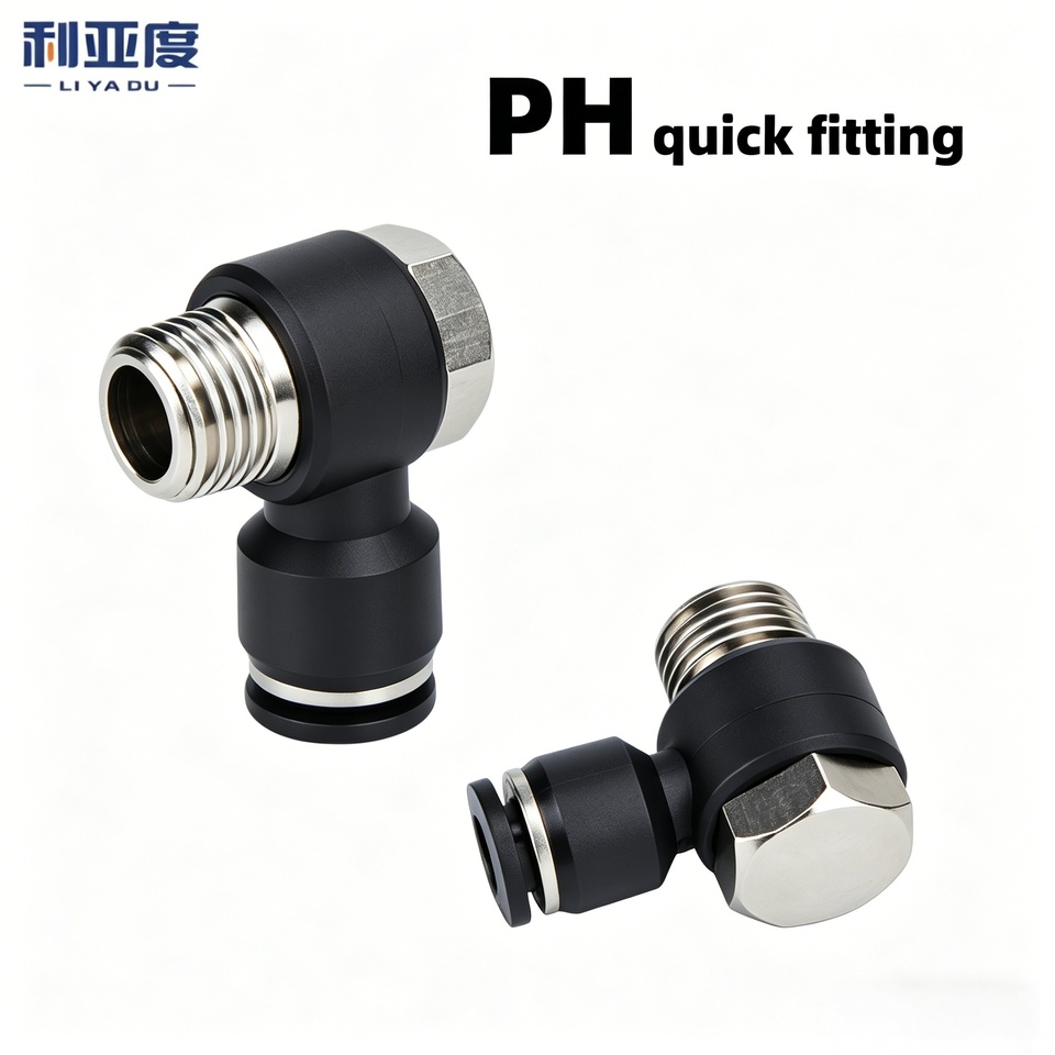 1-100pcs PH Series Pneumatic Fitting External Hex Male Thread Elbow Air Hose Connector PH4-01 PH6-01 6-02 PH8-02 PH10-03 PH12-04